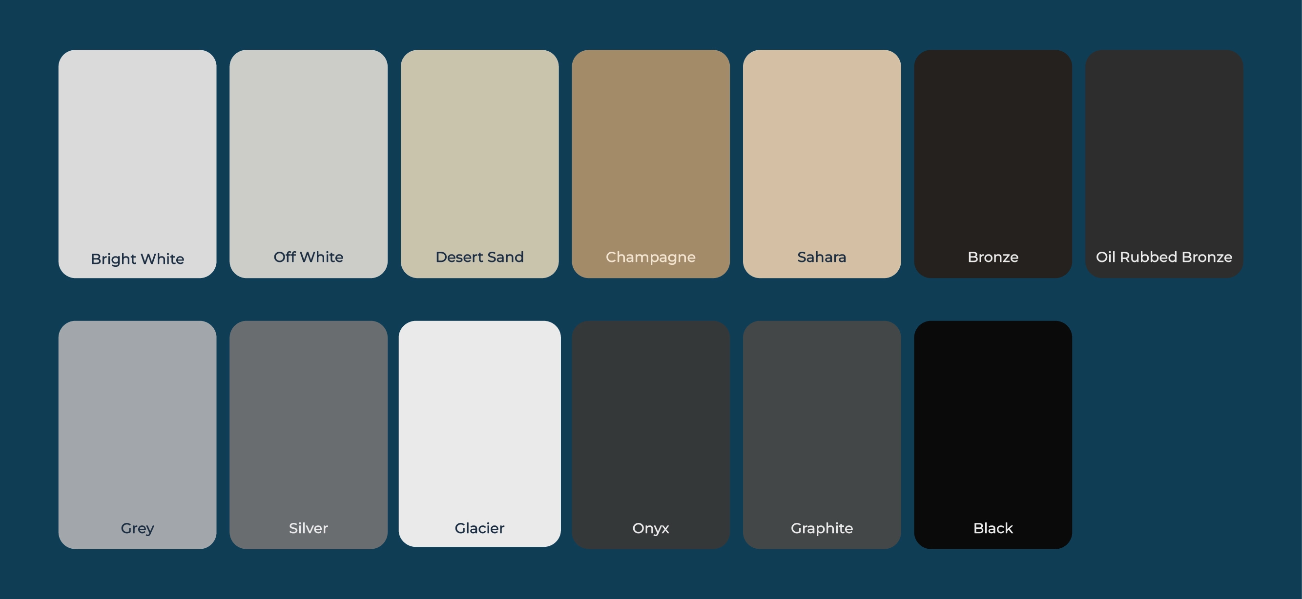 Apollo Powerscreen Colors