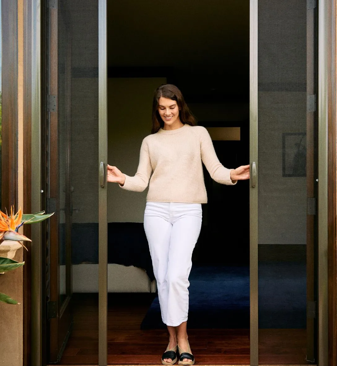 Apollo retractable screen door color options — 7 standard powder-coat colors plus custom match